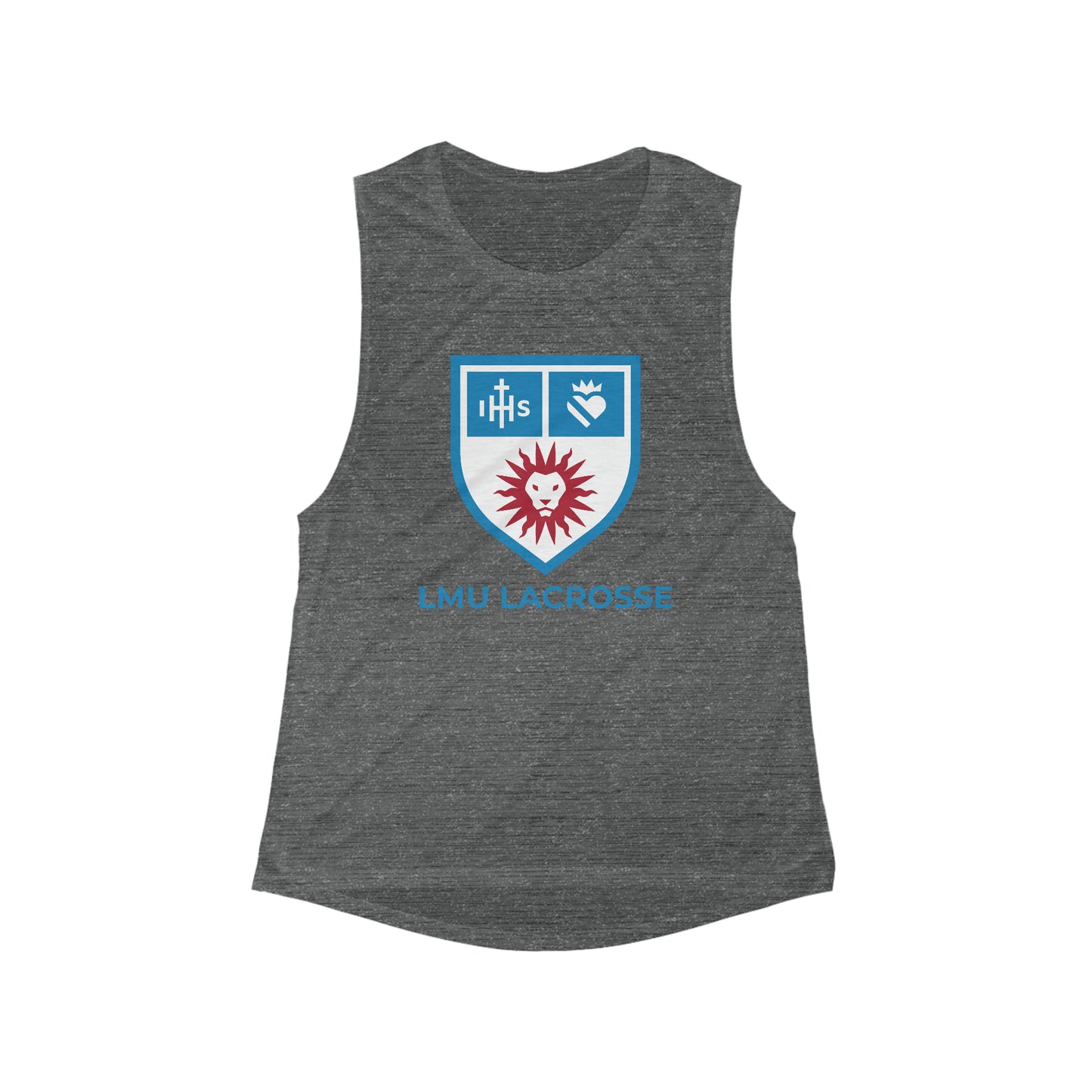 Women's LMU Lacrosse Bella + Canvas Flowy Scoop Sport Tank