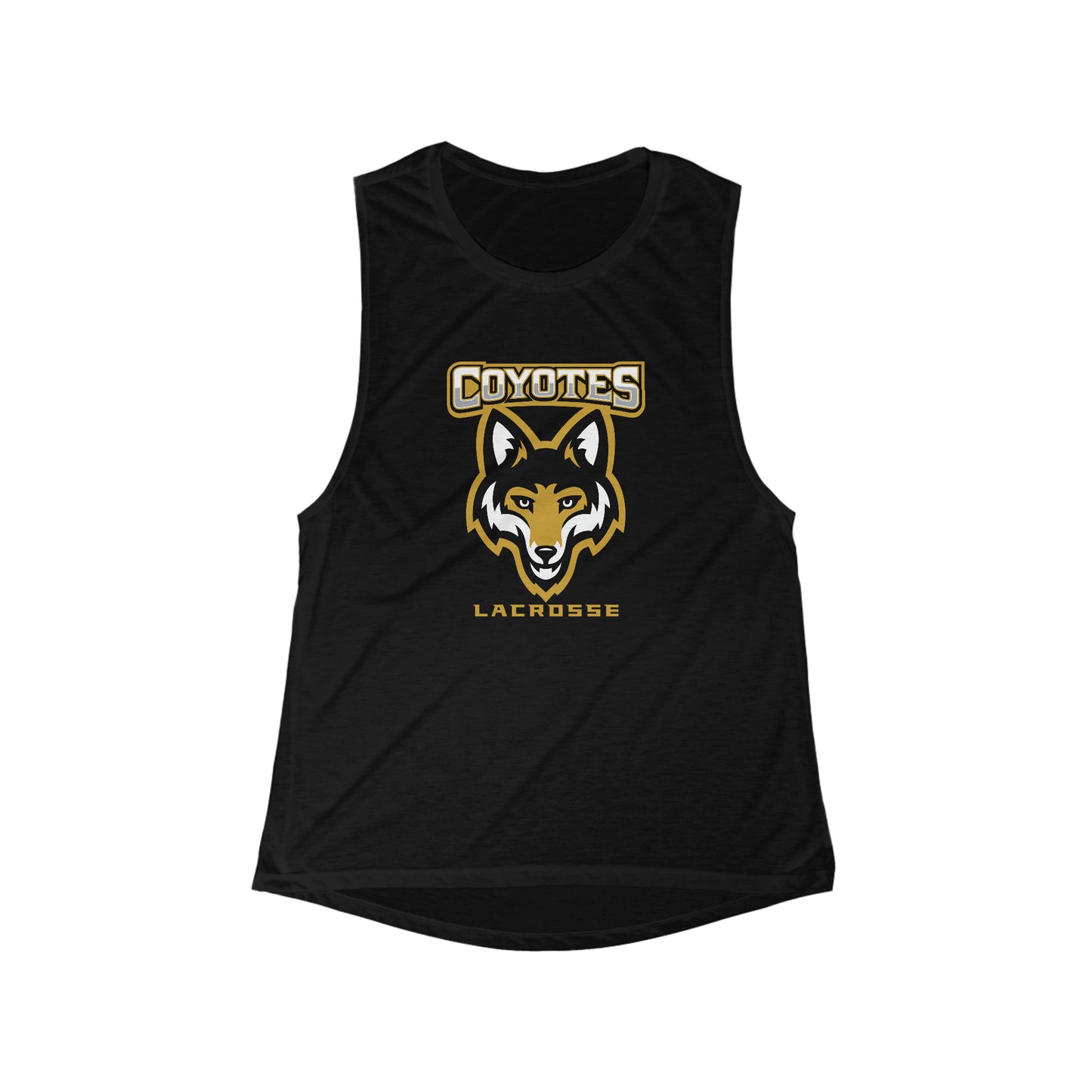 Women's Coyotes Lacrosse Bella + Canvas Flowy Scoop Sport Tank