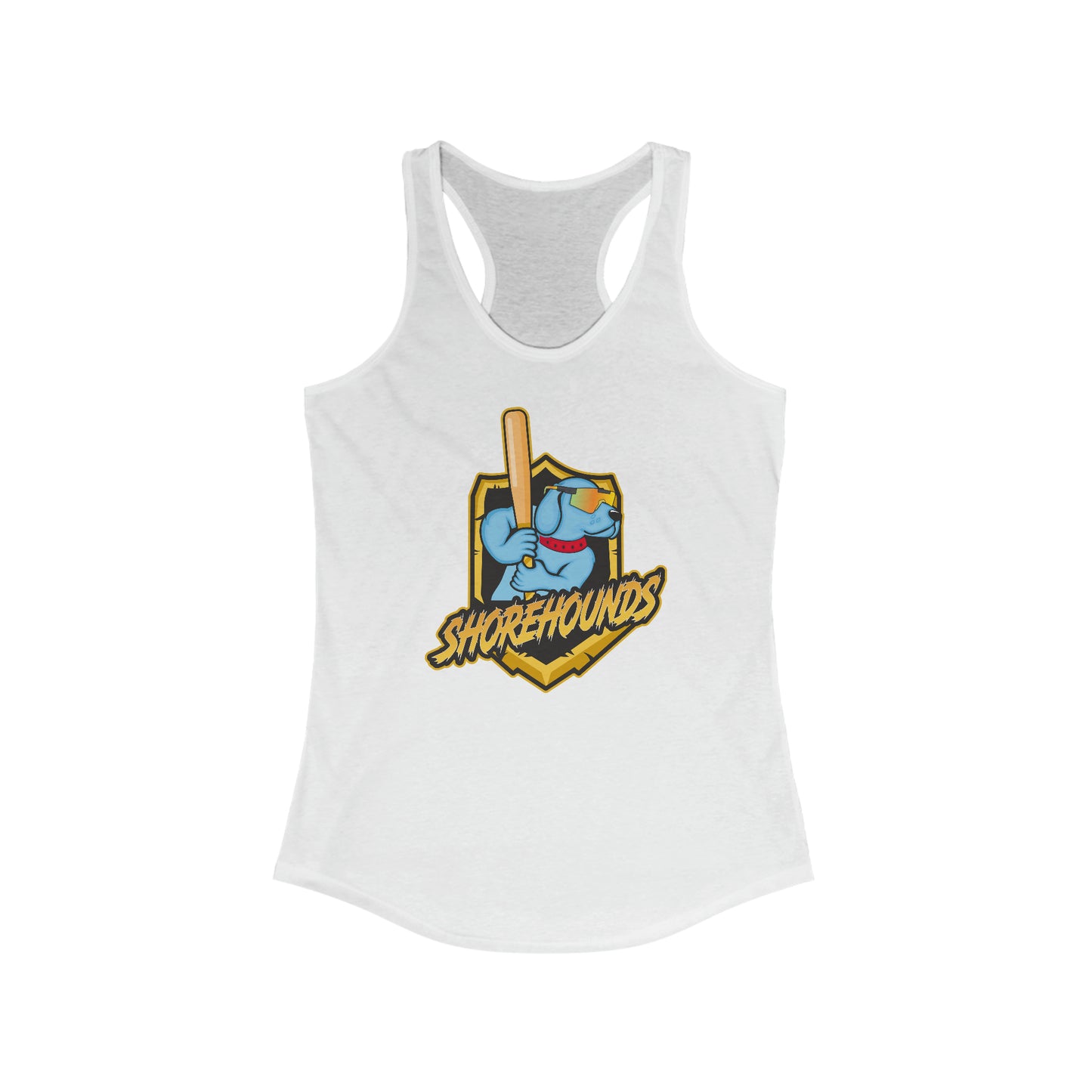 Women's Shorehounds Softball Next Level Racerback Tank