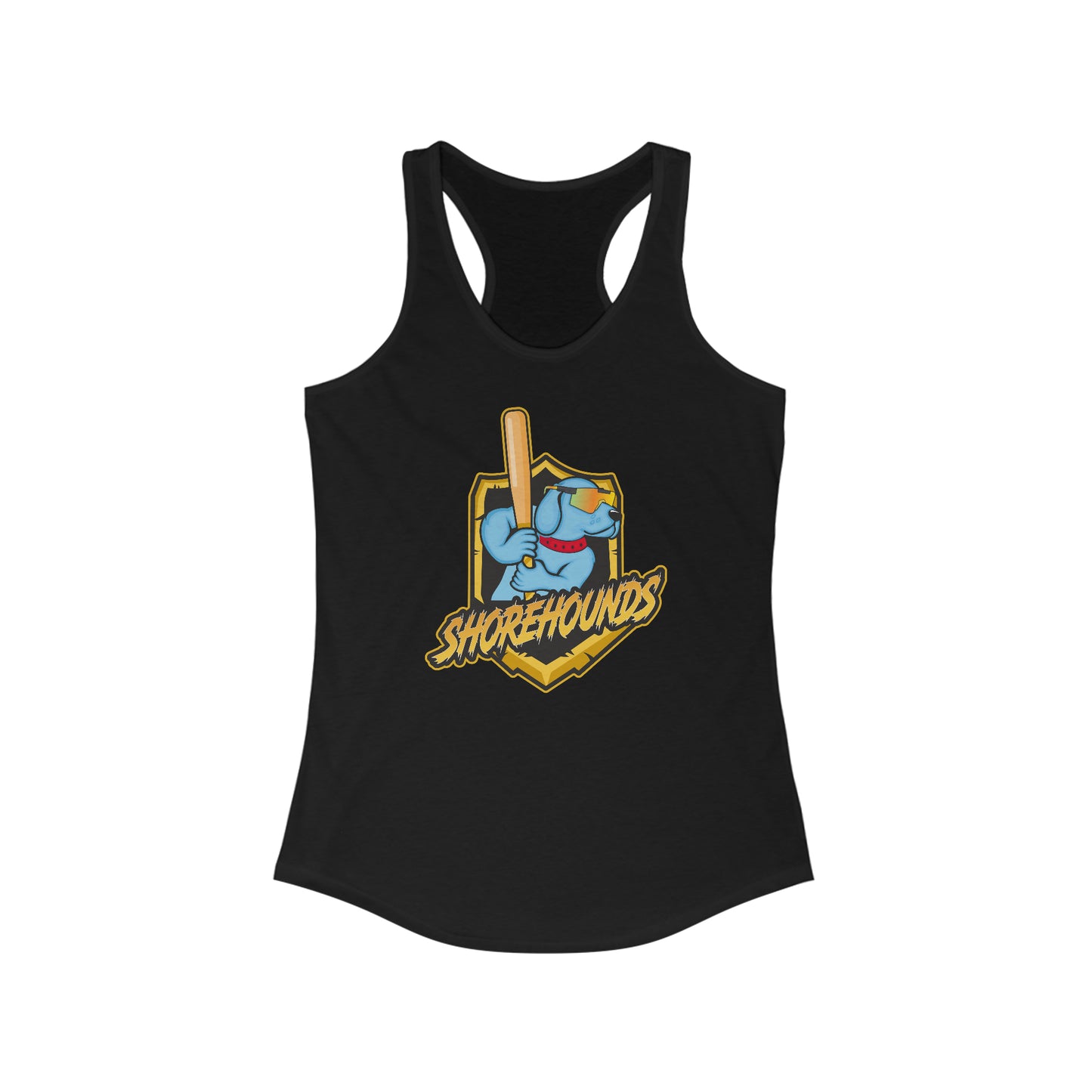 Women's Shorehounds Softball Next Level Racerback Tank