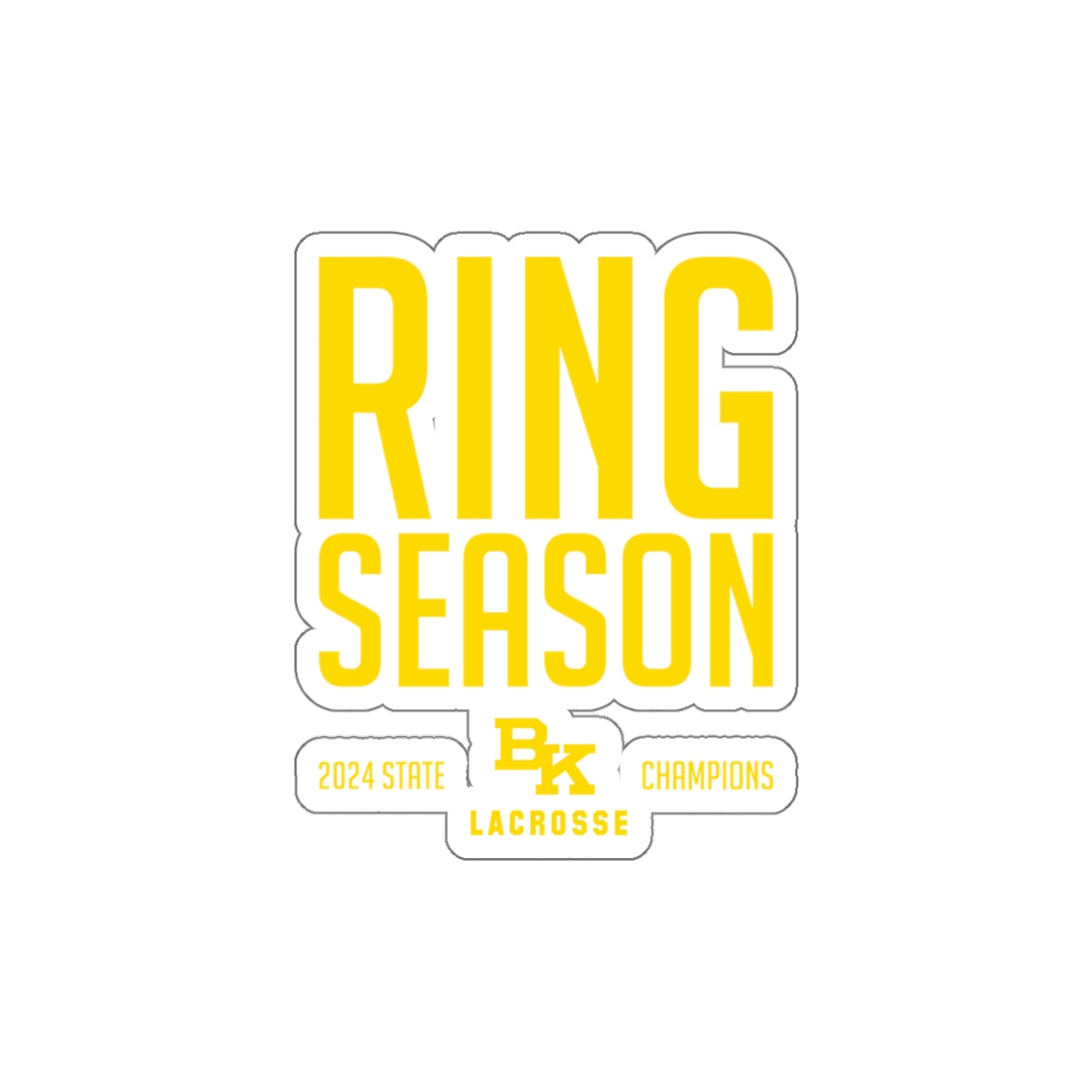 Bishop Kelly Lacrosse Die Cut Stickers (3-pack)
