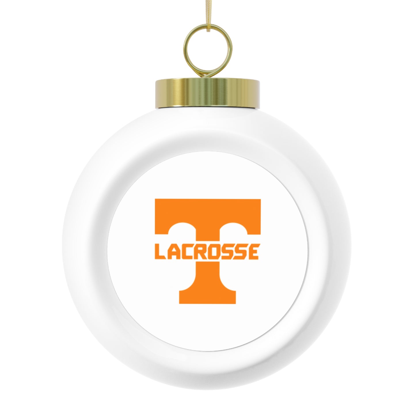 Tennessee Lacrosse Christmas Ball Ornament