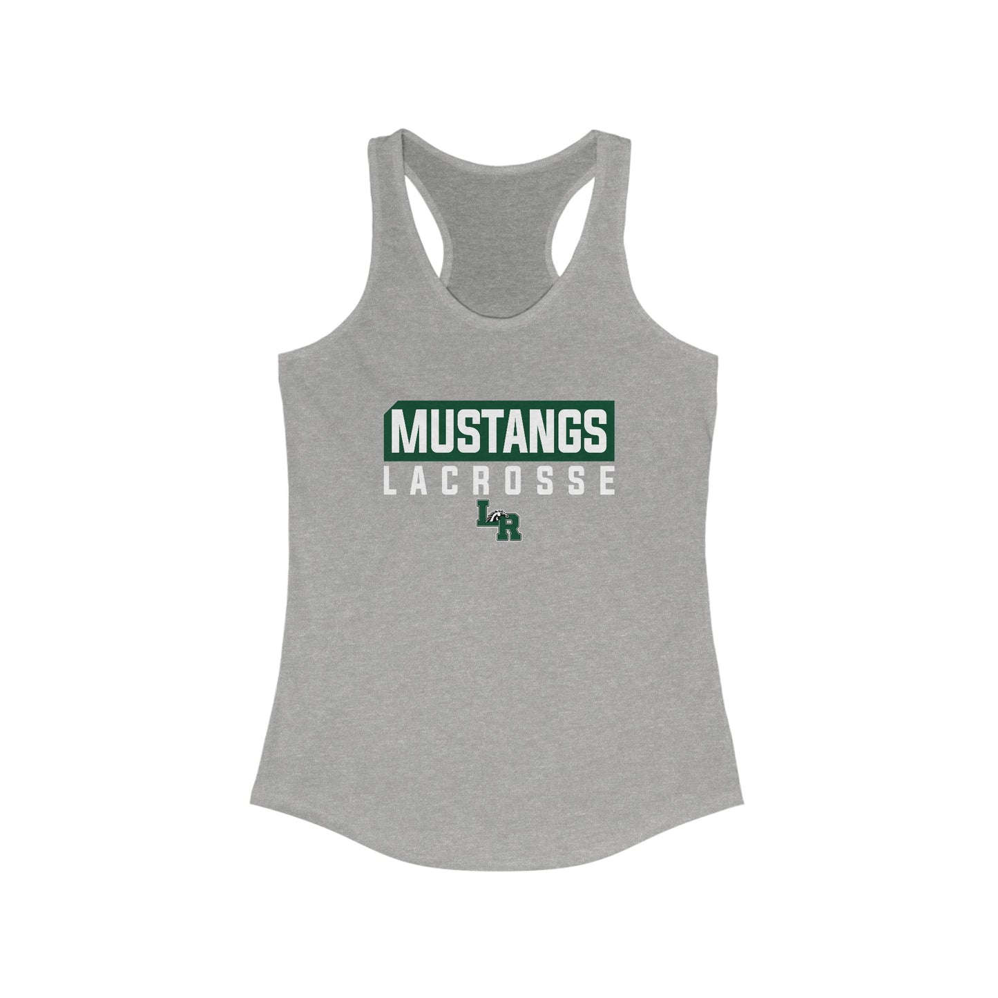 Women's Mustangs Lacrosse Next Level Racerback Tank