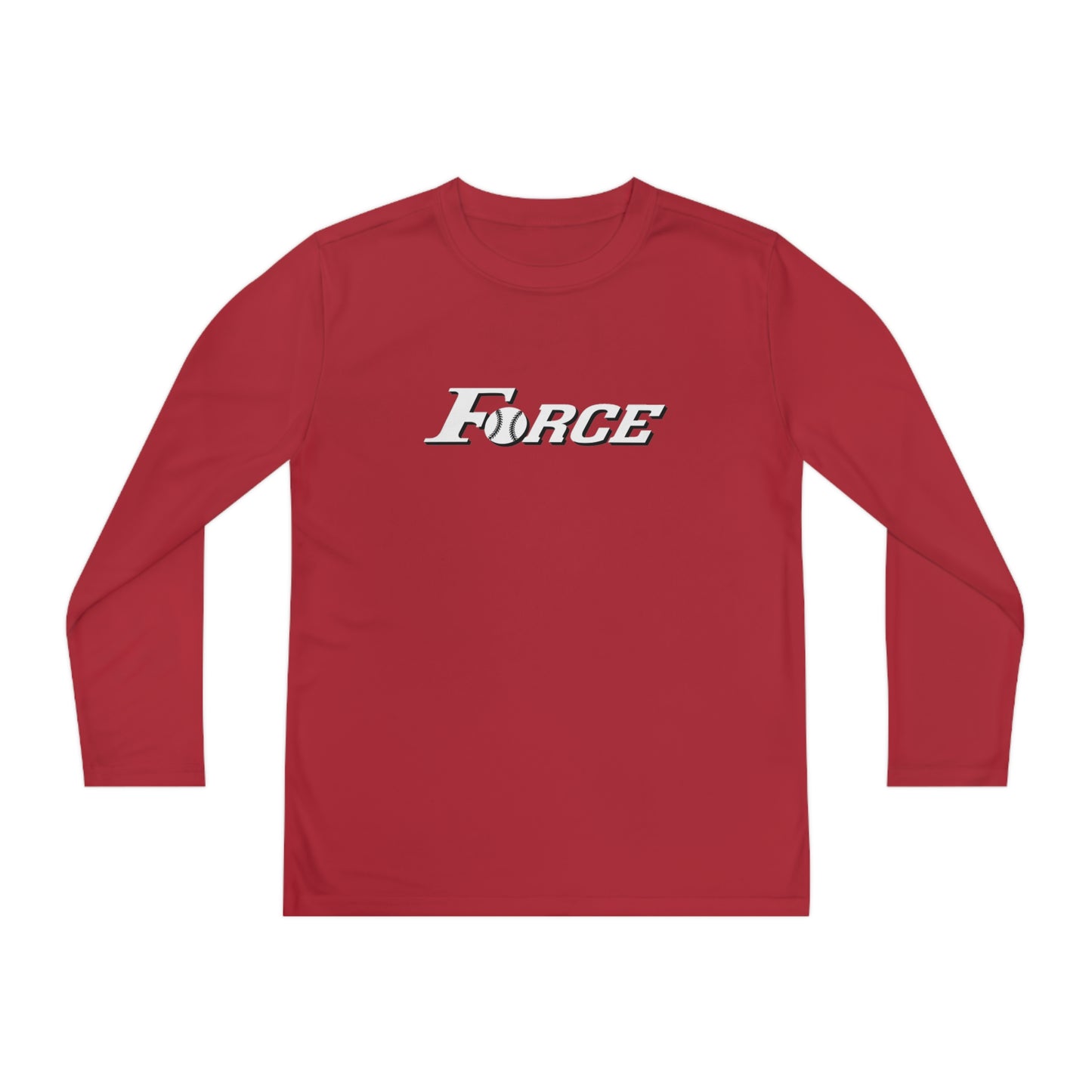 Youth Colorado Force Softball Sport-Tek Performance Long Sleeve Shirt
