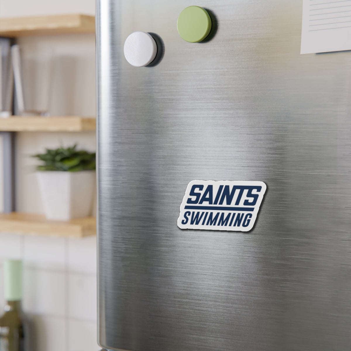 Saints Swimming Die-Cut Magnet