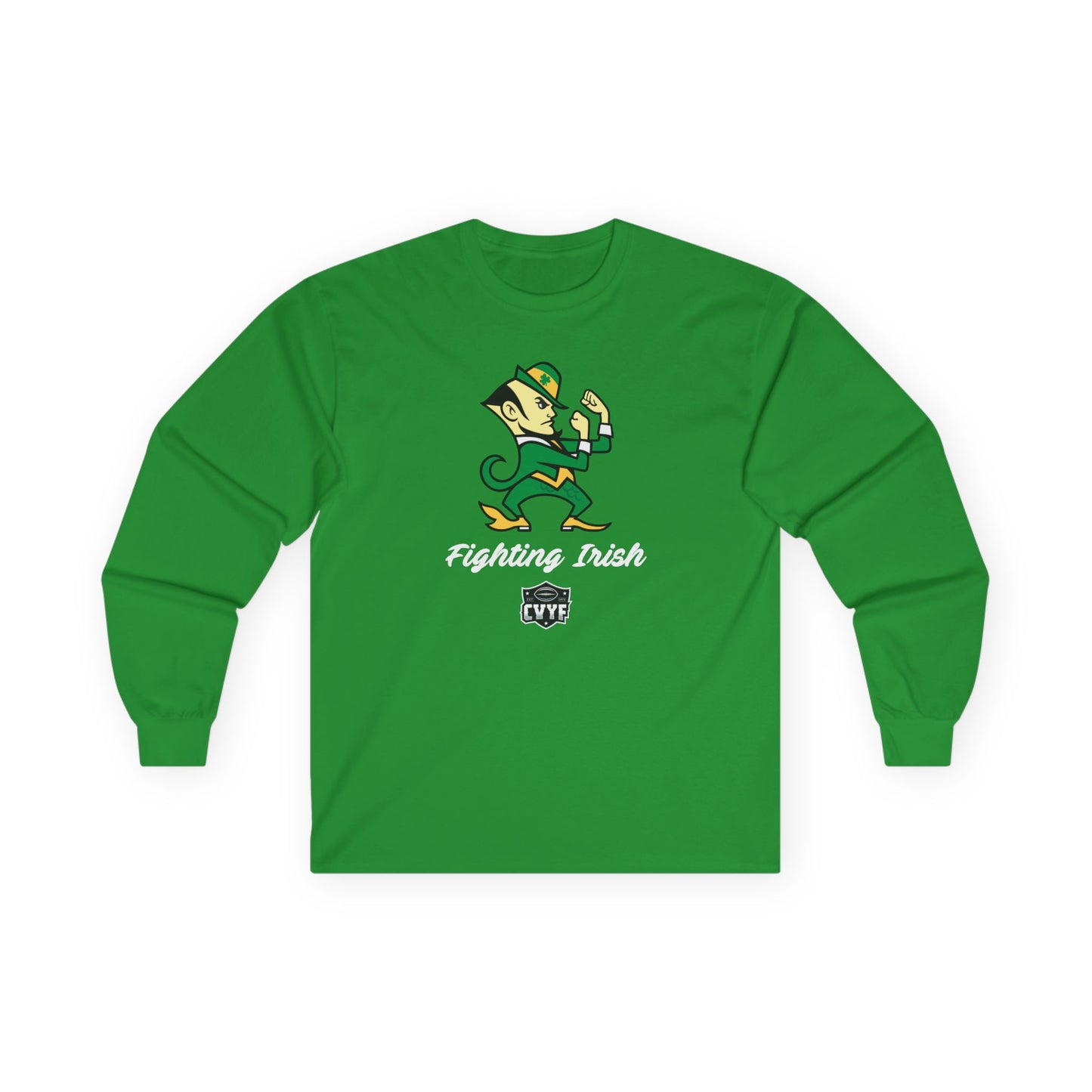 Adult Fighting Irish Gildan Ultra Cotton Long Sleeve