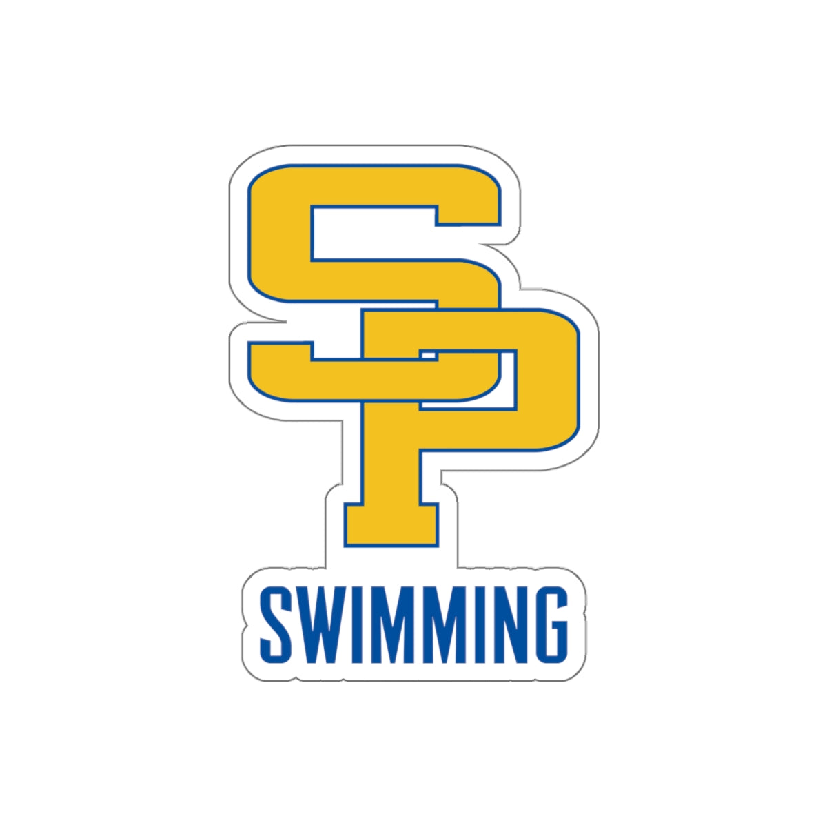 St. Paul's Swimming Die Cut Stickers