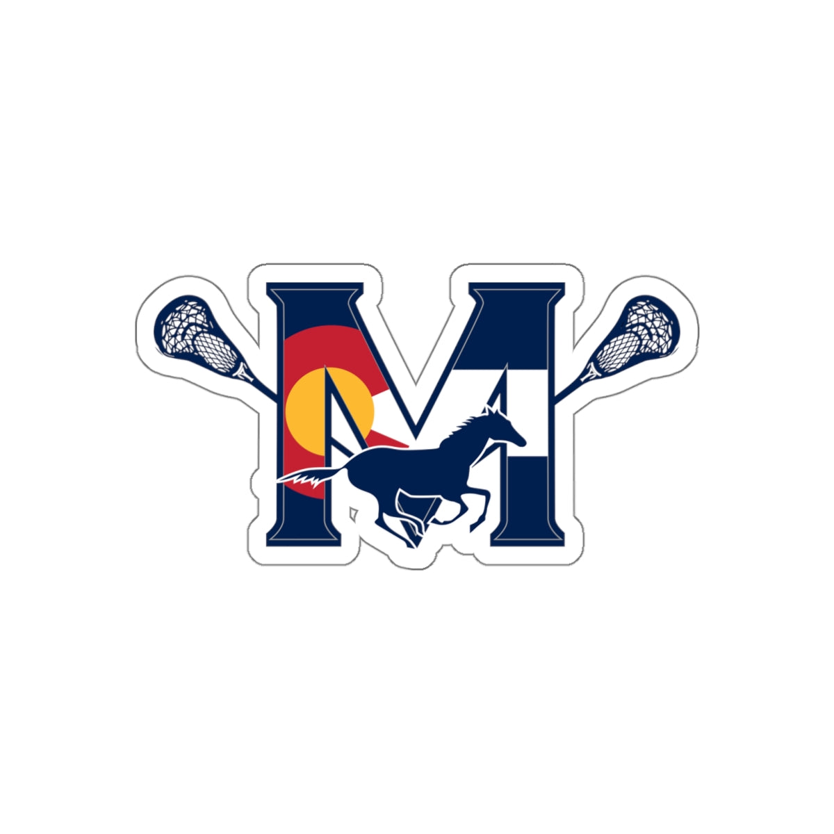 Mullen Lacrosse Die-Cut Sticker