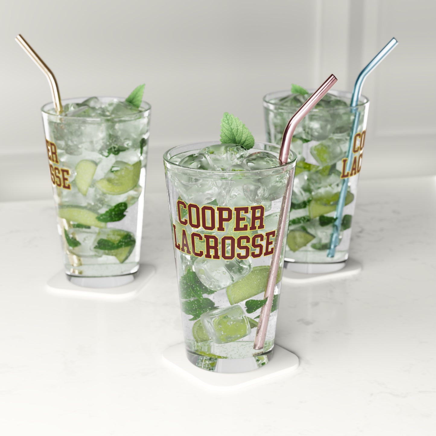 Cooper Lacrosse Pint Glass