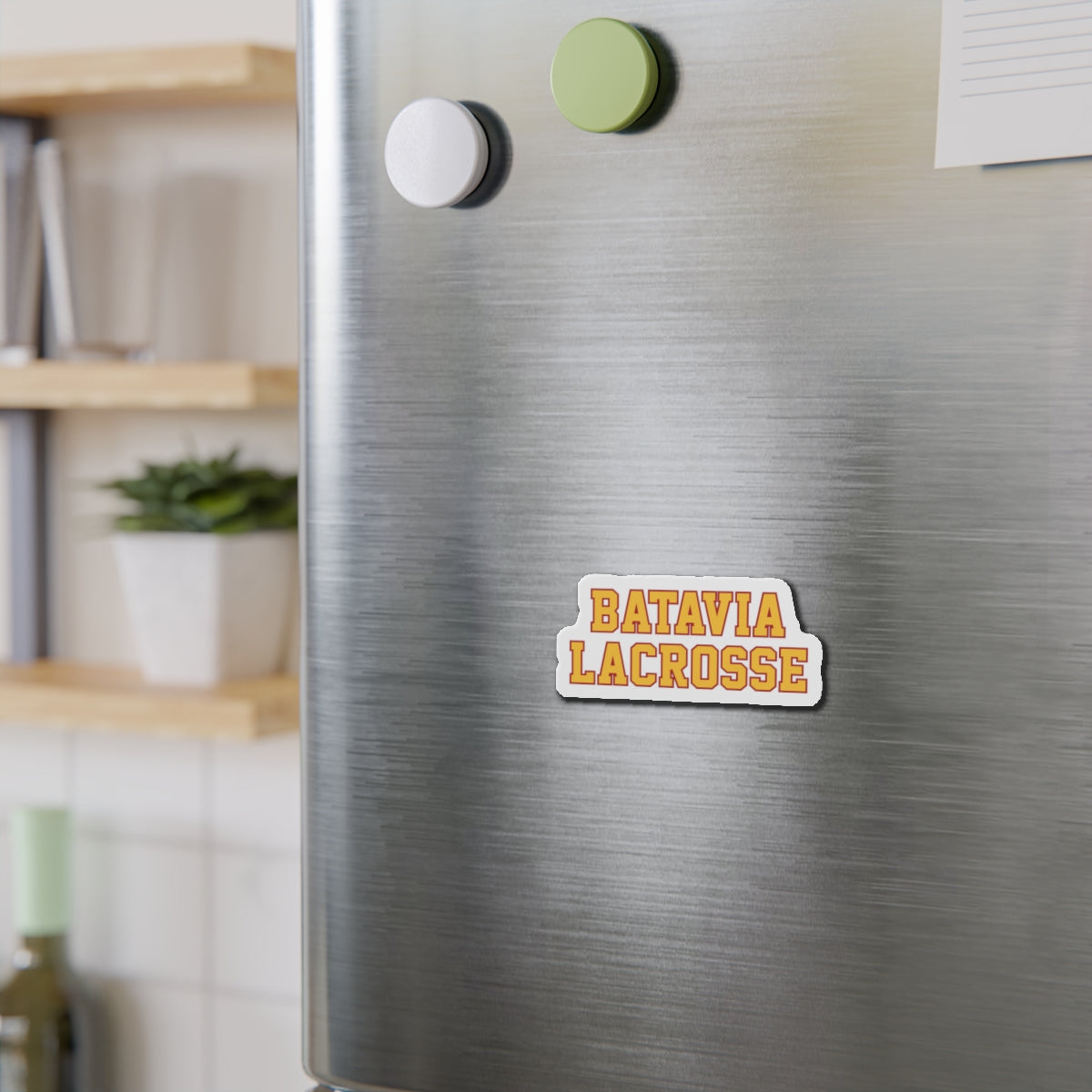 Batavia Lacrosse Die-Cut Magnet