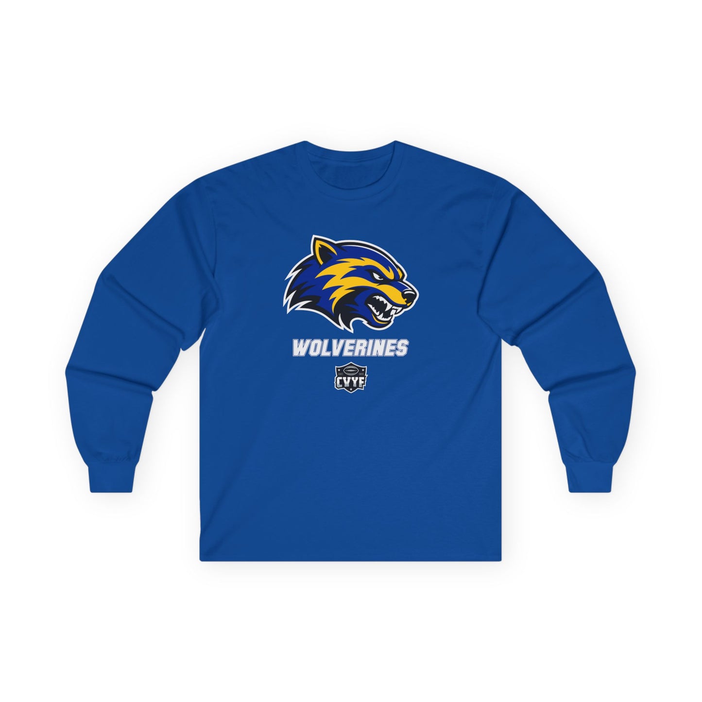 Adult Wolverines Gildan Ultra Cotton Long Sleeve