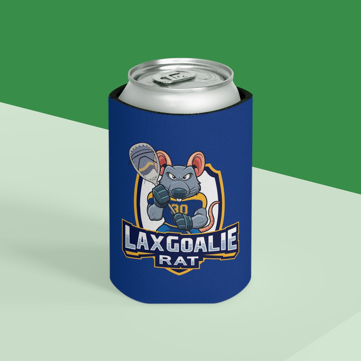 Lax Goalie Rat Can Cooler 3-pack