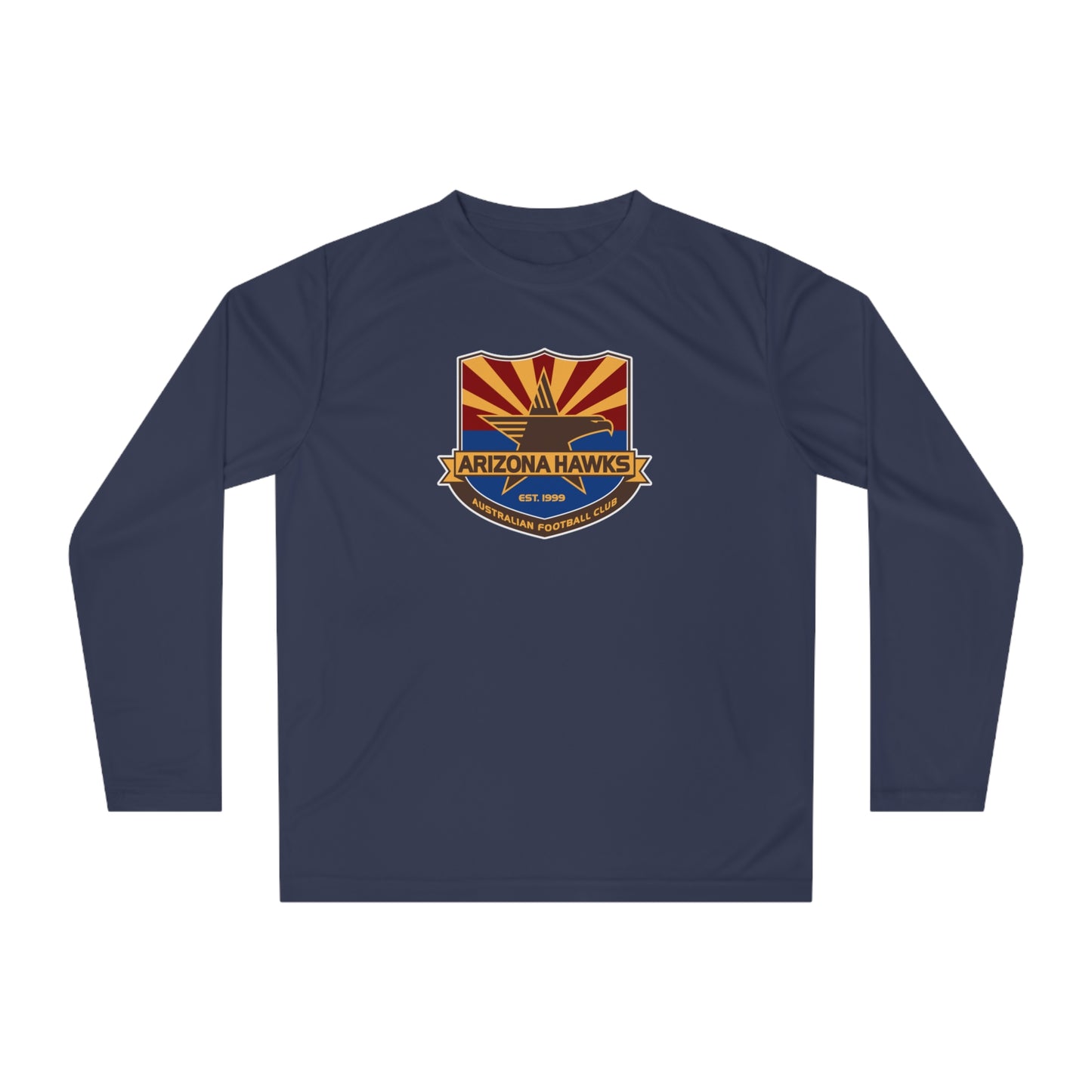 Adult Arizona Hawks Australian Football Team 365 Performance Long Sleeve Shirt