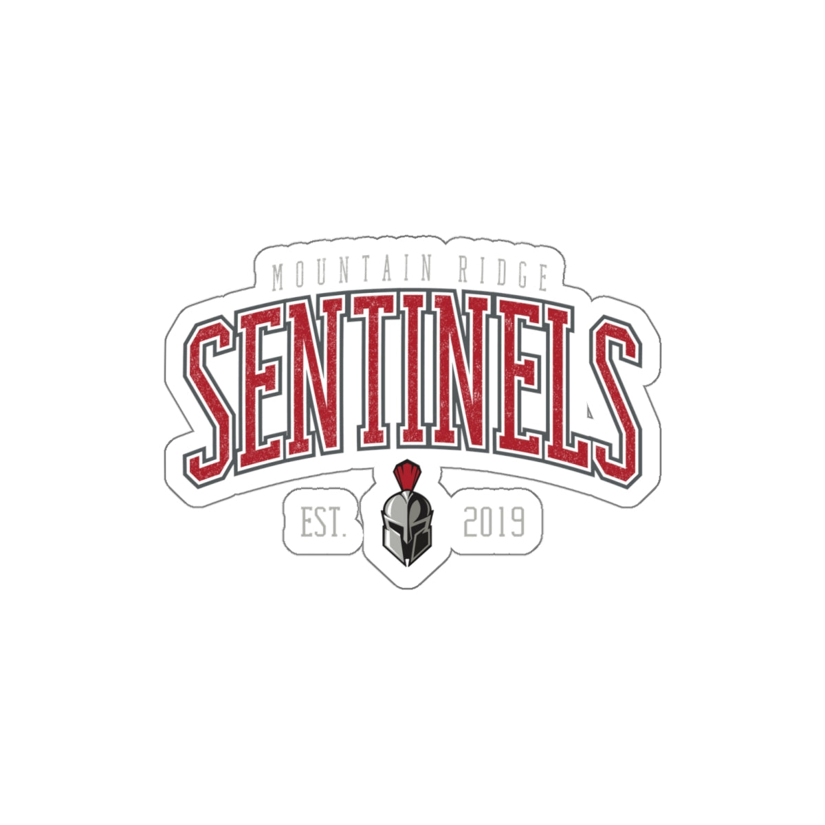 Mountain Ridge Sentinels Lacrosse Die Cut Stickers