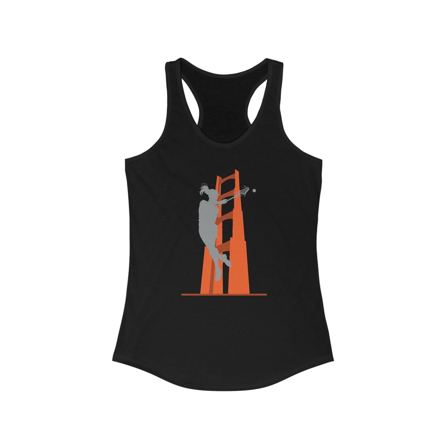 Women's San Francisco Riptide Next Level Racerback Tank | Silhouette