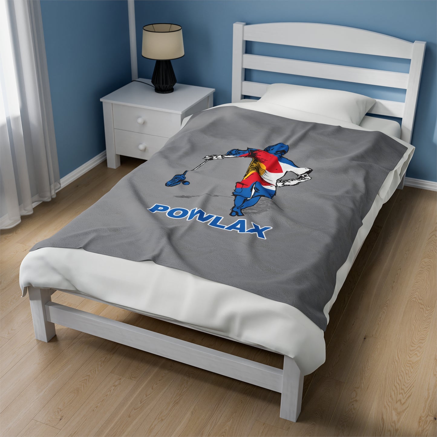 POWLAX Velveteen Plush Blanket