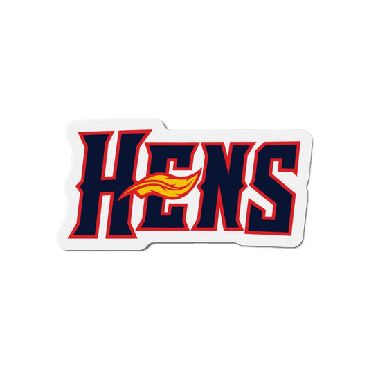 Mudhens Baseball Die-Cut Magnet