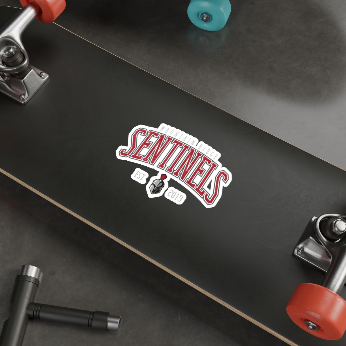 Mountain Ridge Sentinels Lacrosse Die Cut Stickers