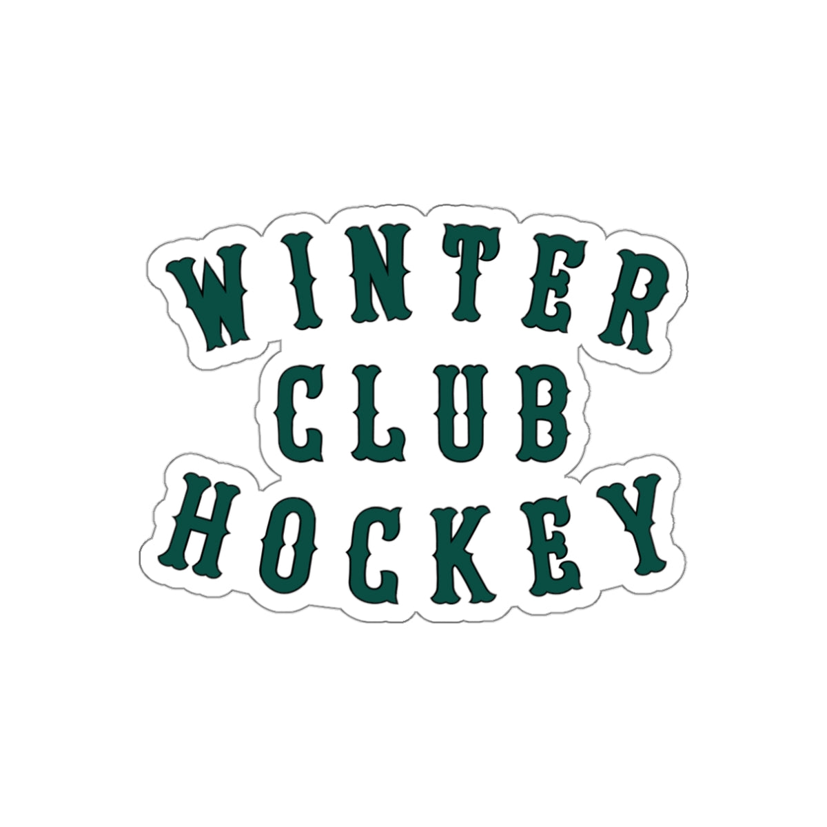 Winter Club Die-Cut Sticker