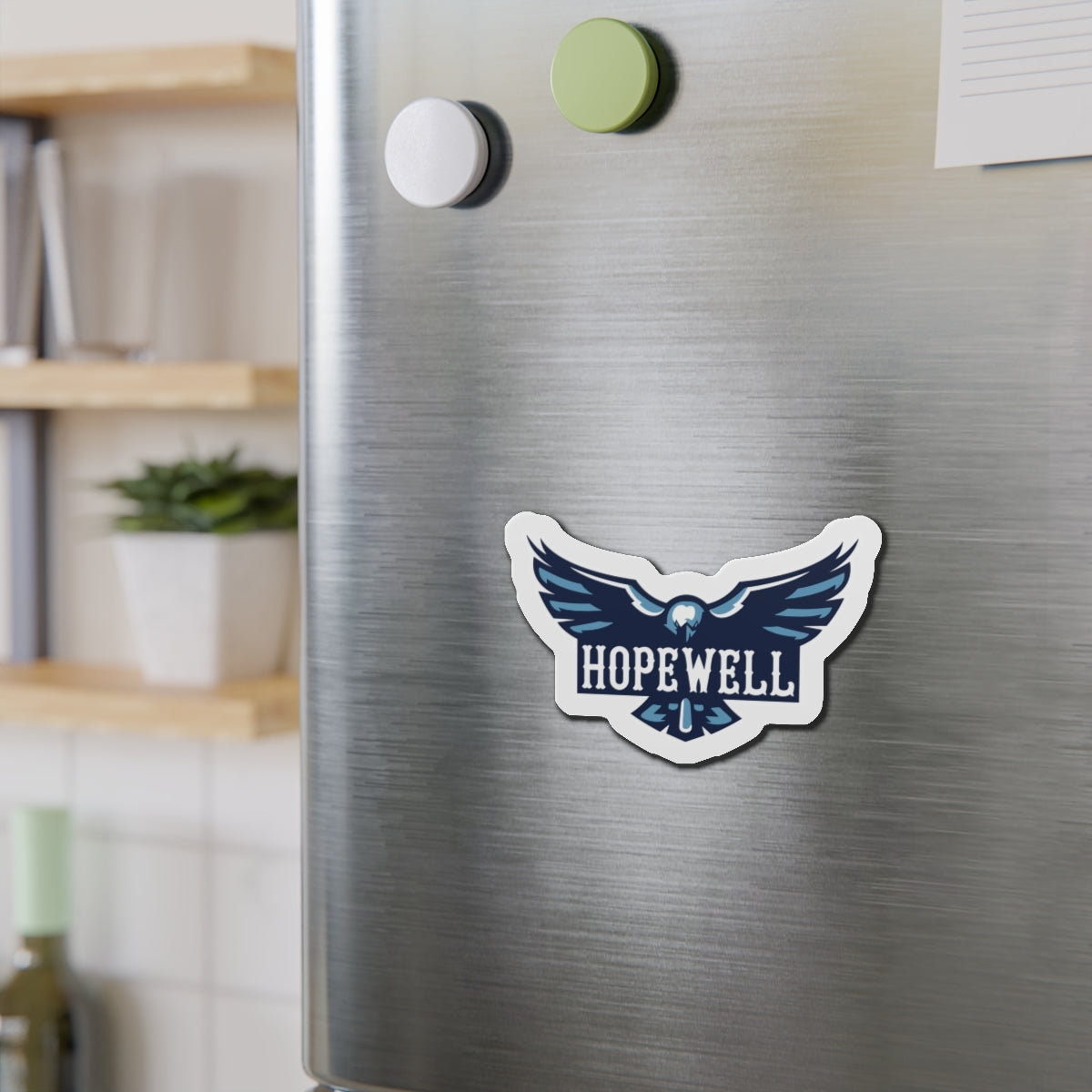 Hopewell Hawks Die-Cut Magnet