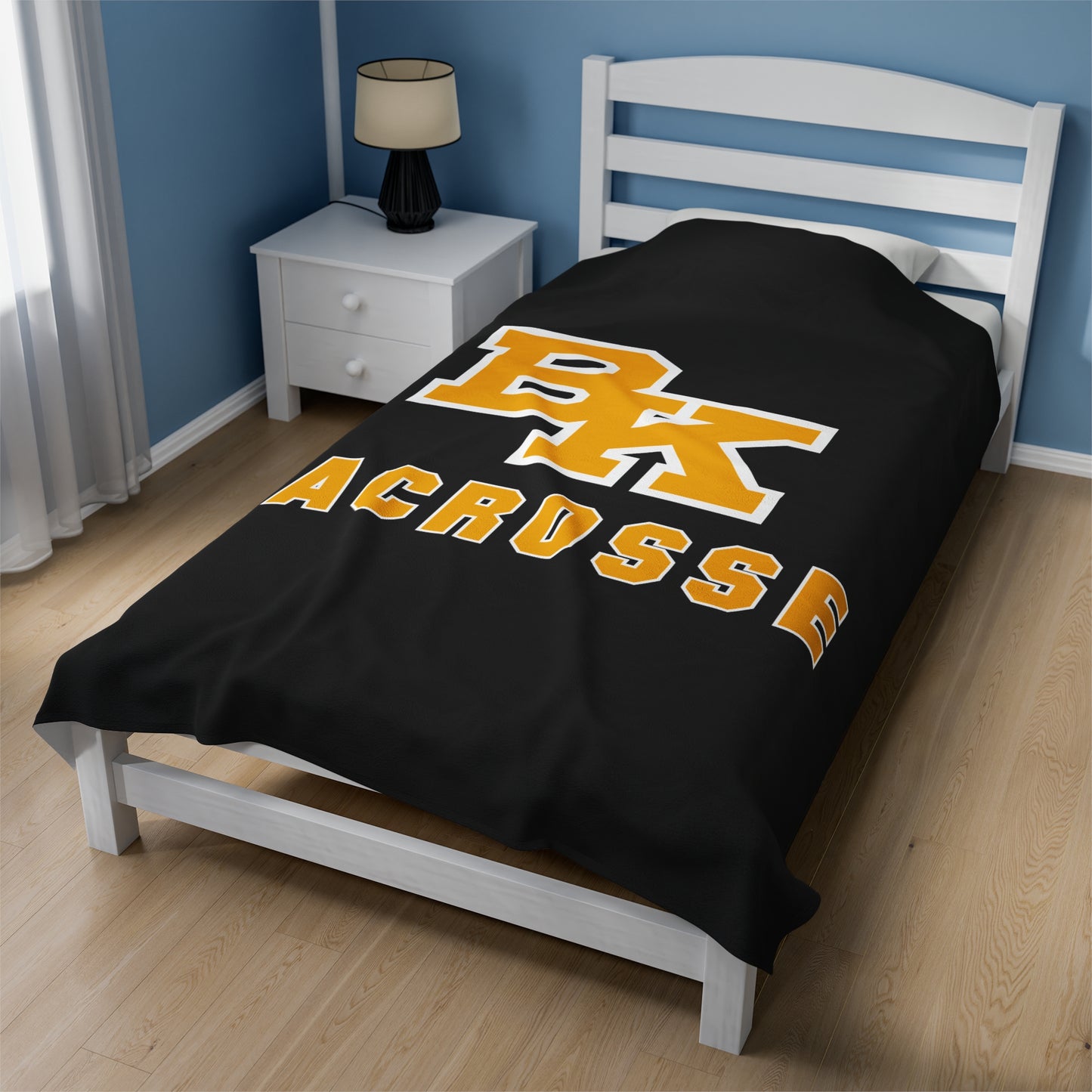 Bishop Kelly Lacrosse Velveteen Plush Blanket