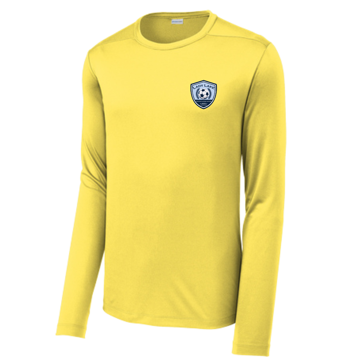 Adult Lady Lake Soccer Association Sport-Tek Posi UV Pro LS Tee