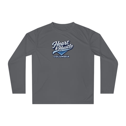 Adult Heart and Hustle Team 365 Performance Long Sleeve Shirt
