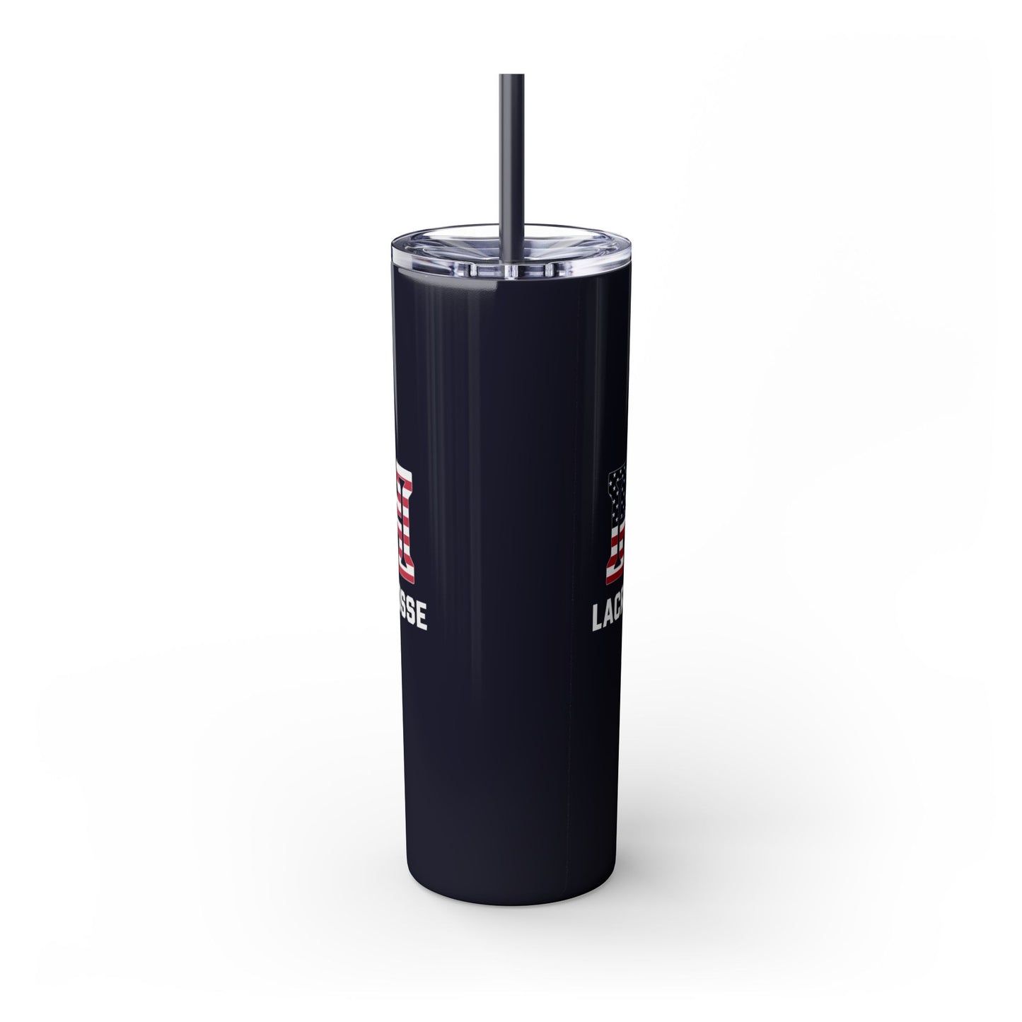 Hoyas Lacrosse Skinny Tumbler with Straw (20oz)