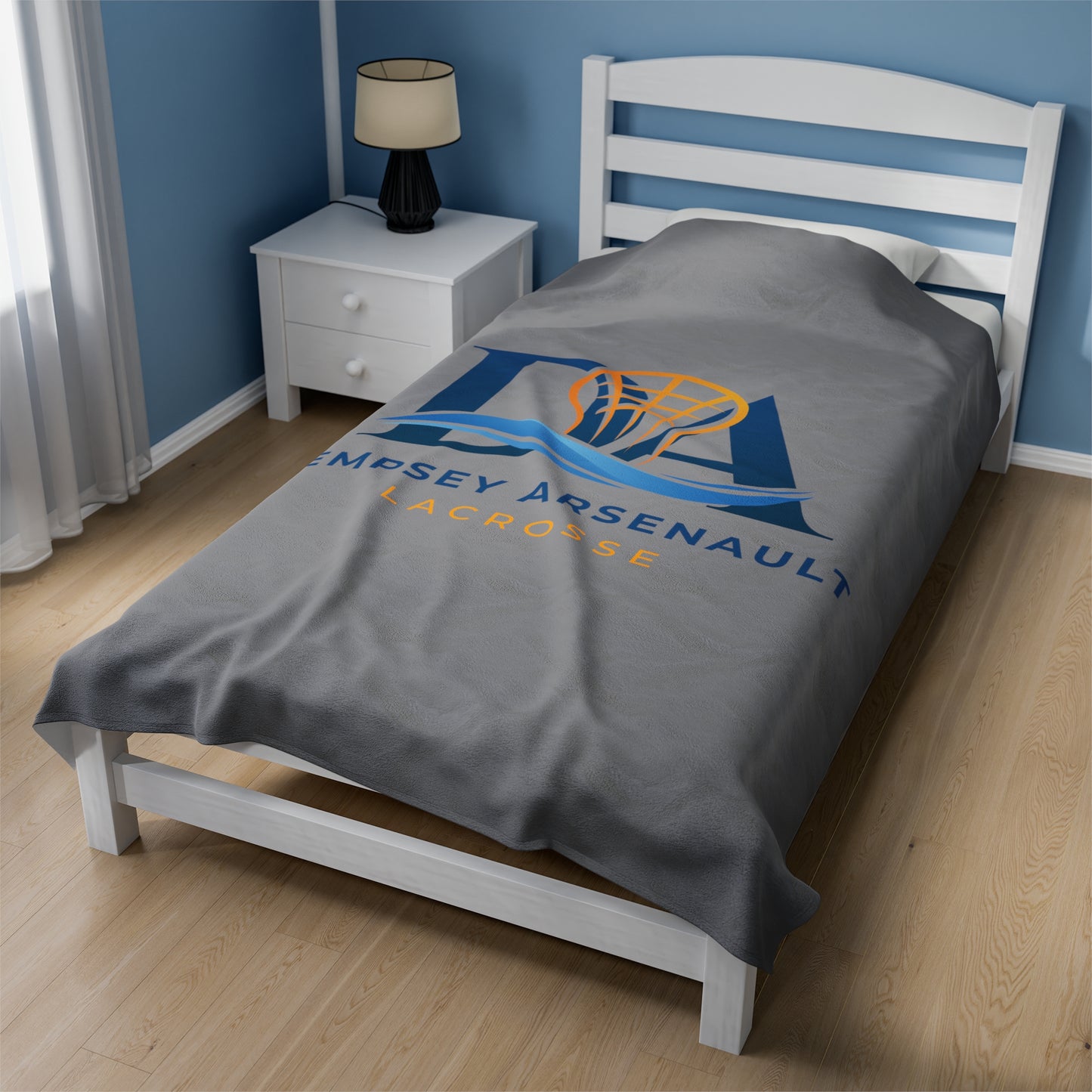 Dempsey Arsenault Lacrosse Velveteen Plush Blanket
