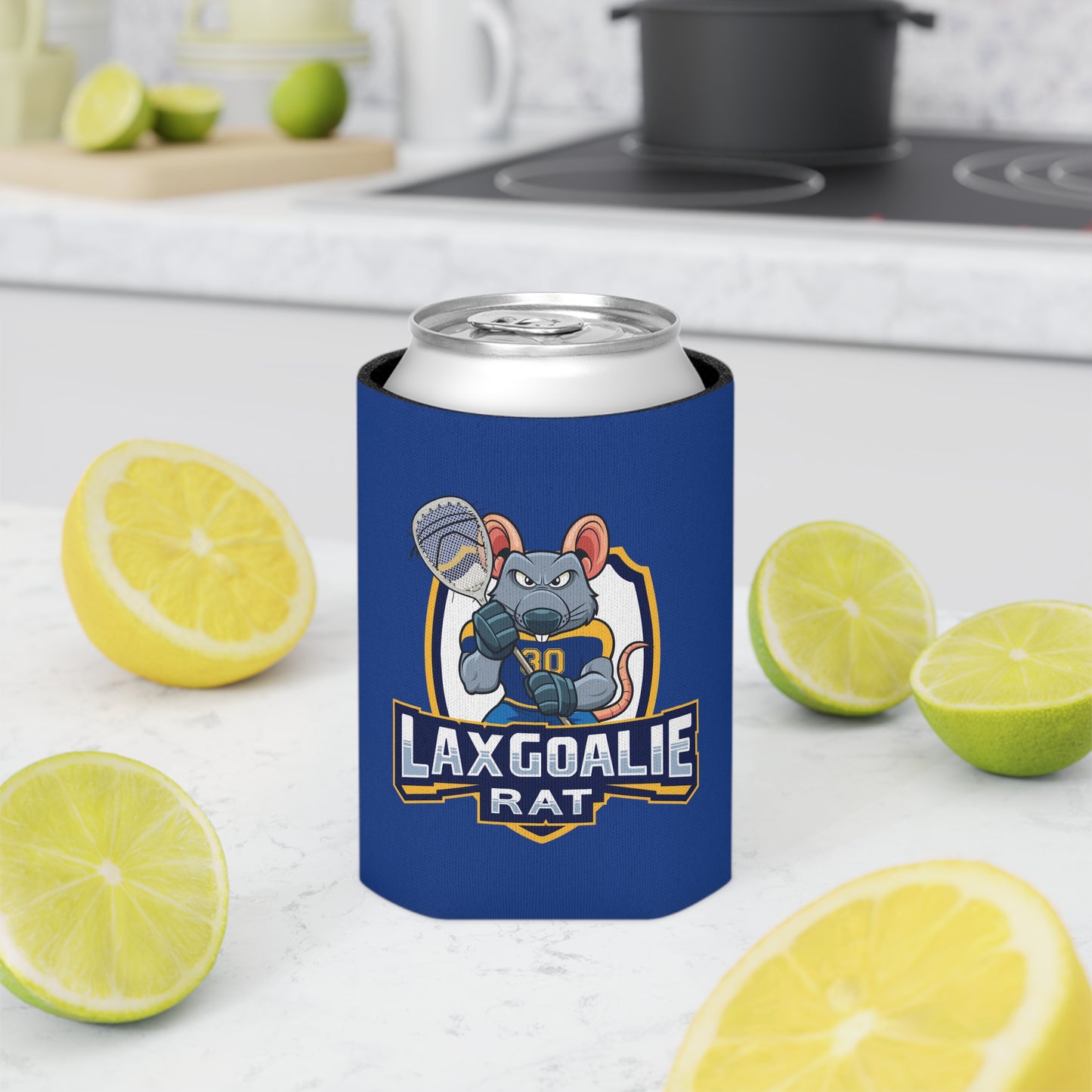 Lax Goalie Rat Can Cooler 3-pack