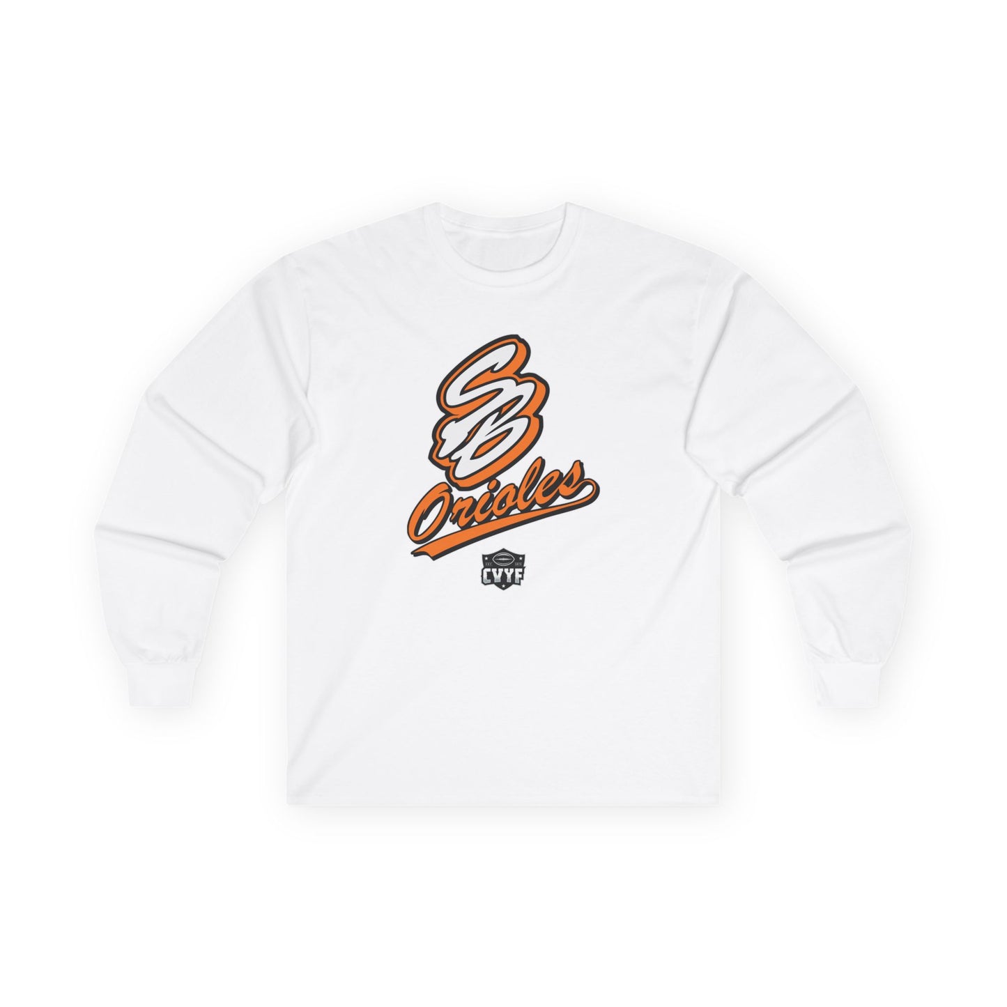 Adult Orioles Gildan Ultra Cotton Long Sleeve