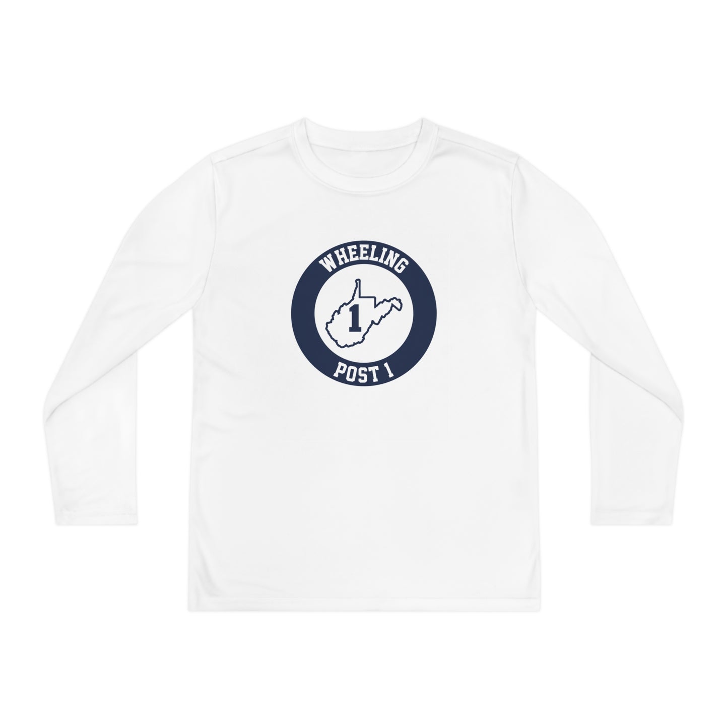 Youth Wheeling Post 1 Sport-Tek Performance Long Sleeve Shirt