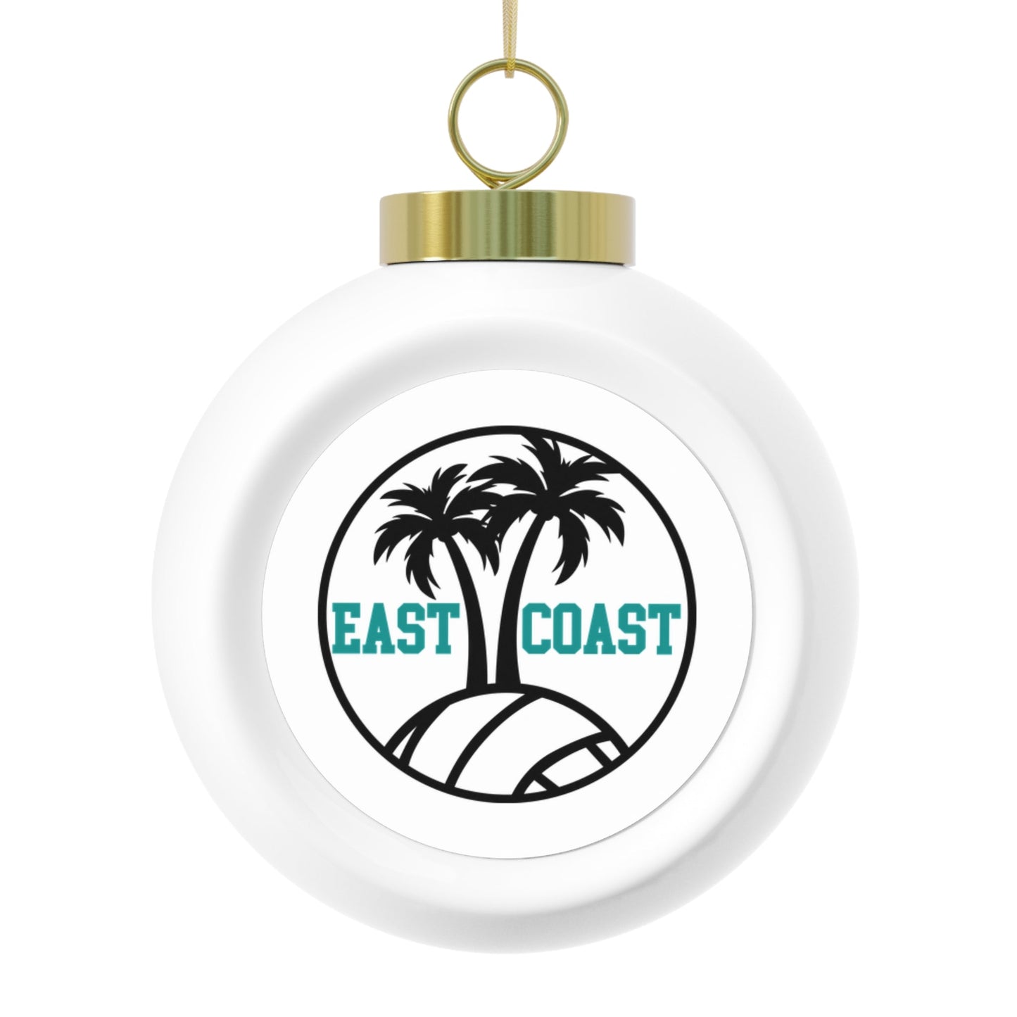 East Coast Volleyball Christmas Ball Ornament