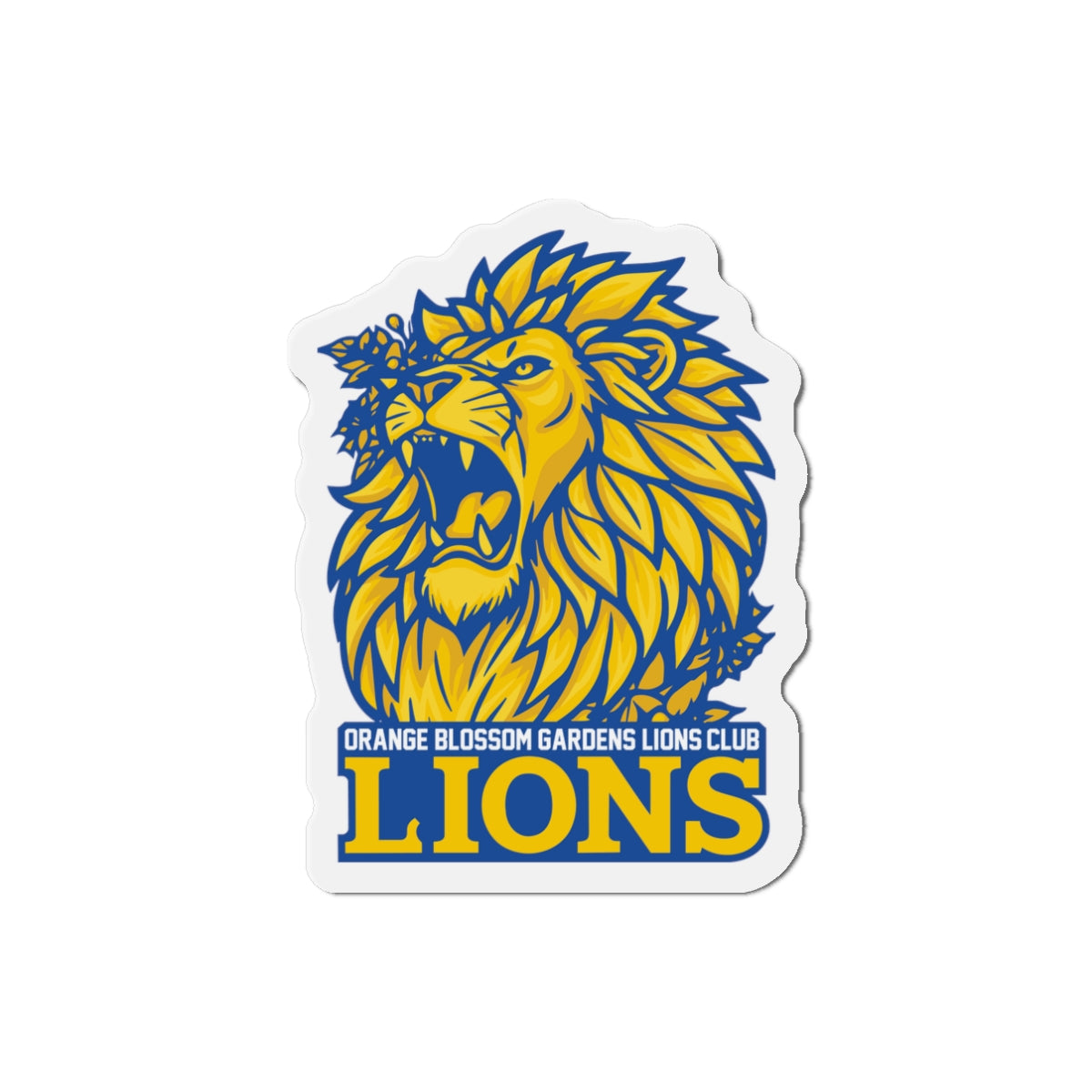 Lions Die-Cut Magnet