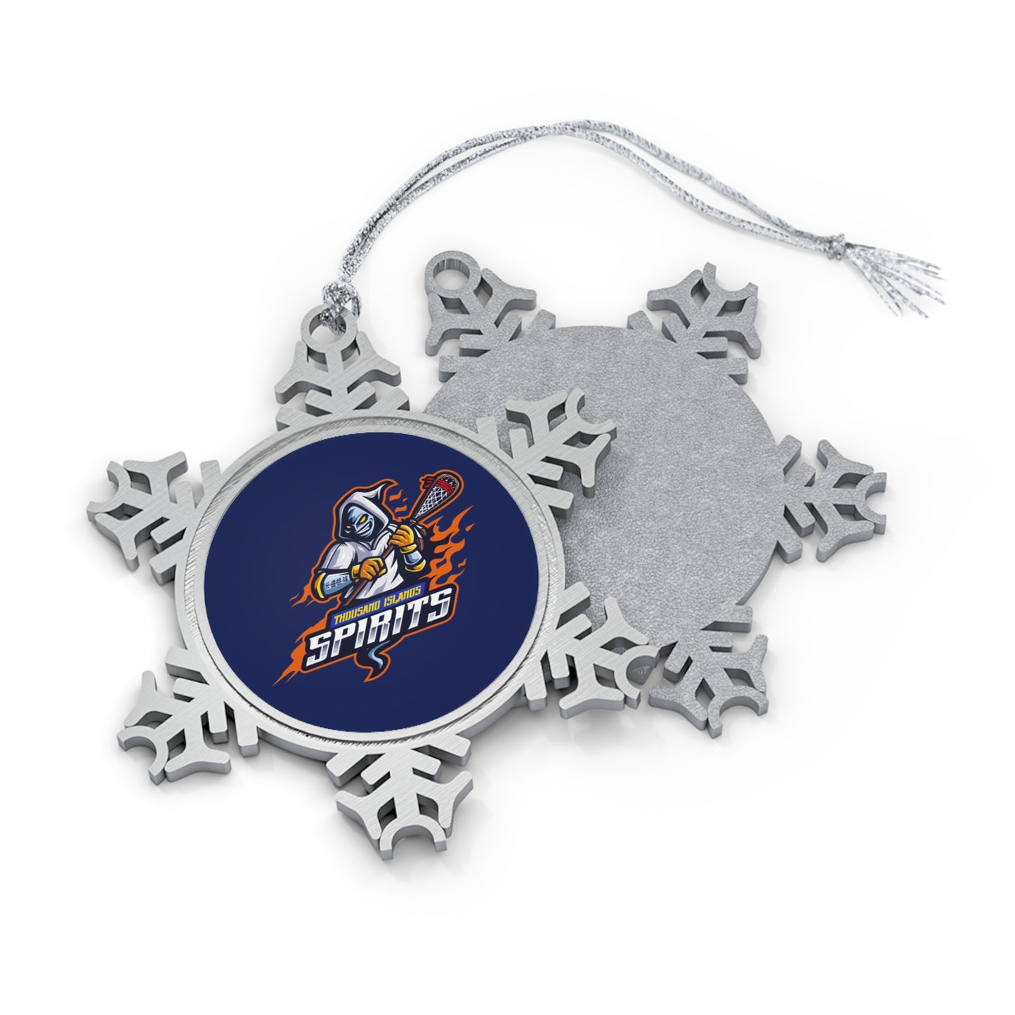 Thousand Islands Spirits Pewter Snowflake Ornament