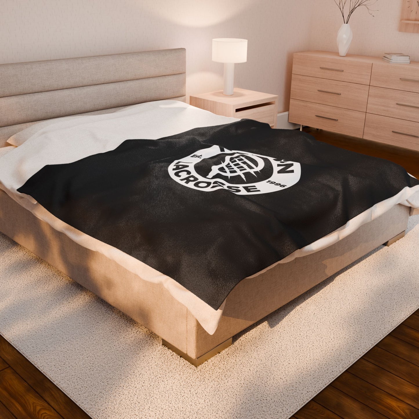 Newton Lacrosse Velveteen Plush Blanket (60" x 80")