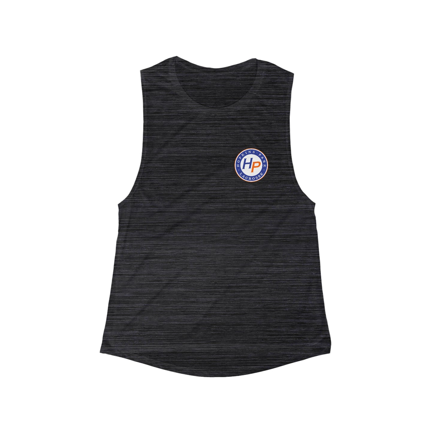 Women's Hopkins Lacrosse Bella + Canvas Flowy Scoop Muscle Tank