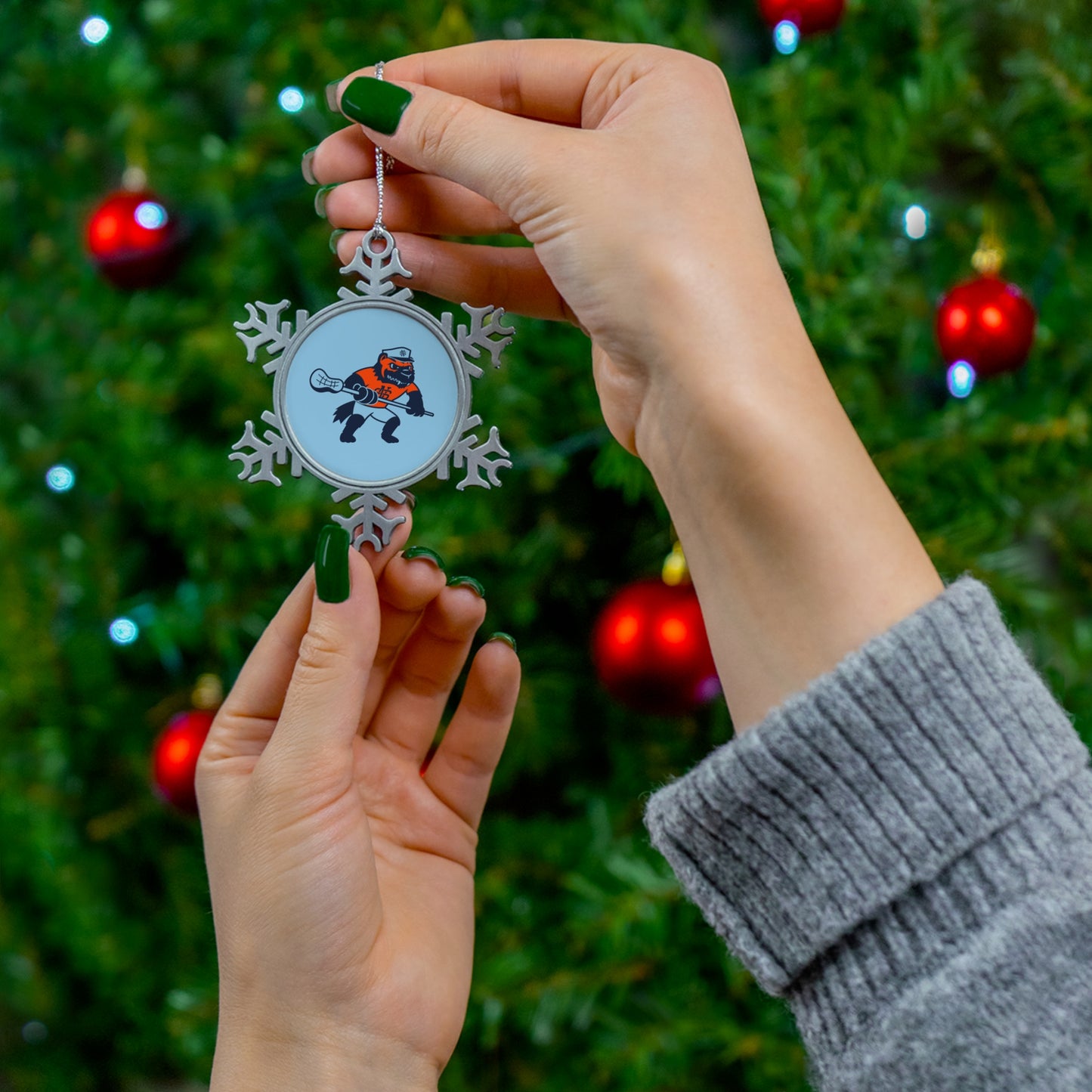 North Stafford Pewter Snowflake Ornament