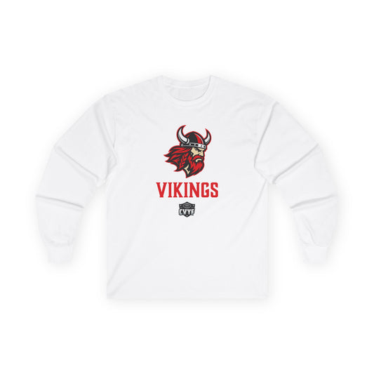 Adult Bloomer Vikings Gildan Ultra Cotton Long Sleeve