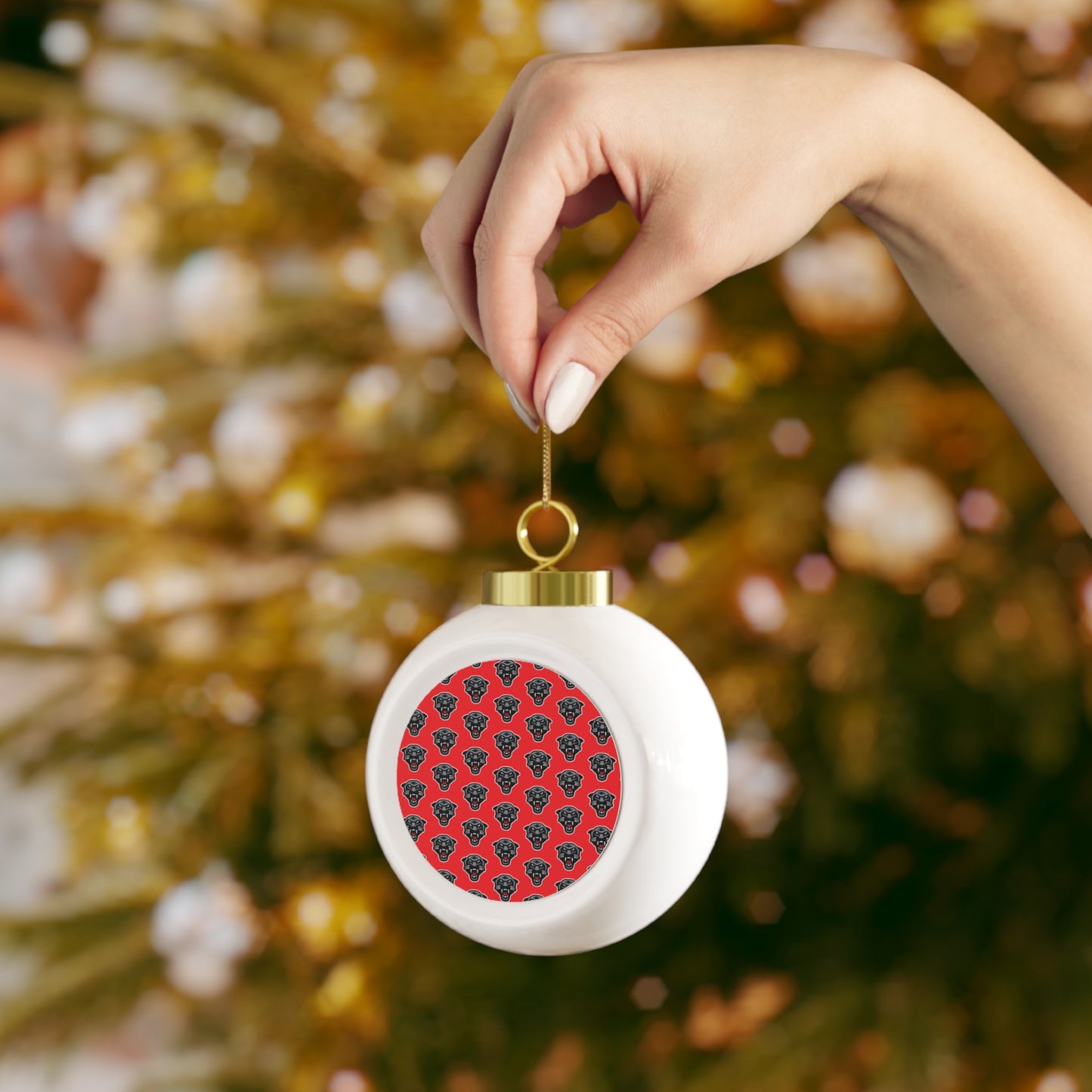 Drury Lacrosse Christmas Ball Ornament