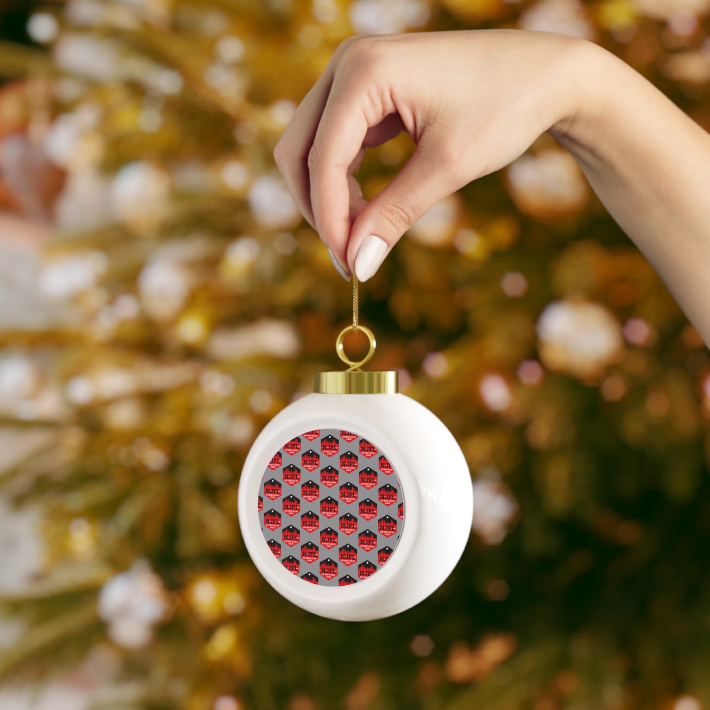 NJFL Christmas Ball Ornament