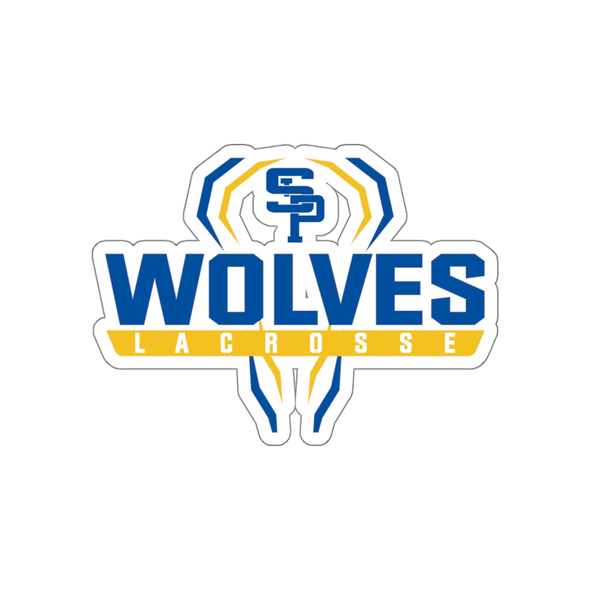 Saint Paul's Wolves Lacrosse Die Cut Stickers