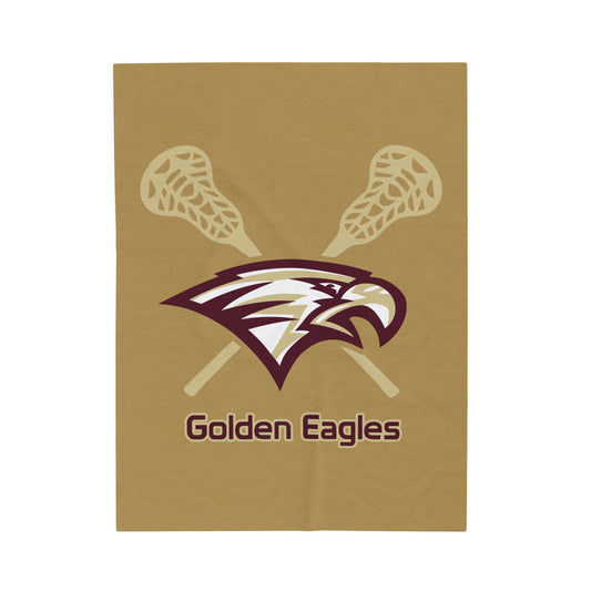 Maple Mountain Youth Lacrosse Velveteen Plush Blanket