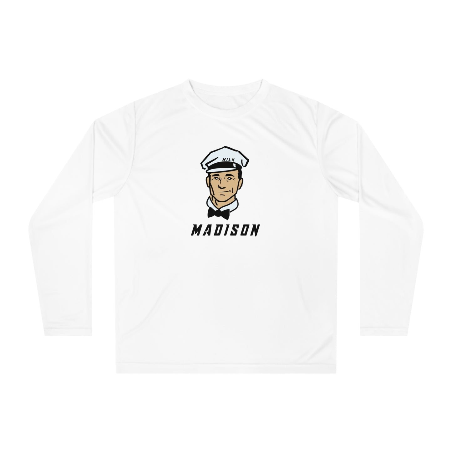 Adult Madison Milkmen Team 365 Performance Long Sleeve Shirt