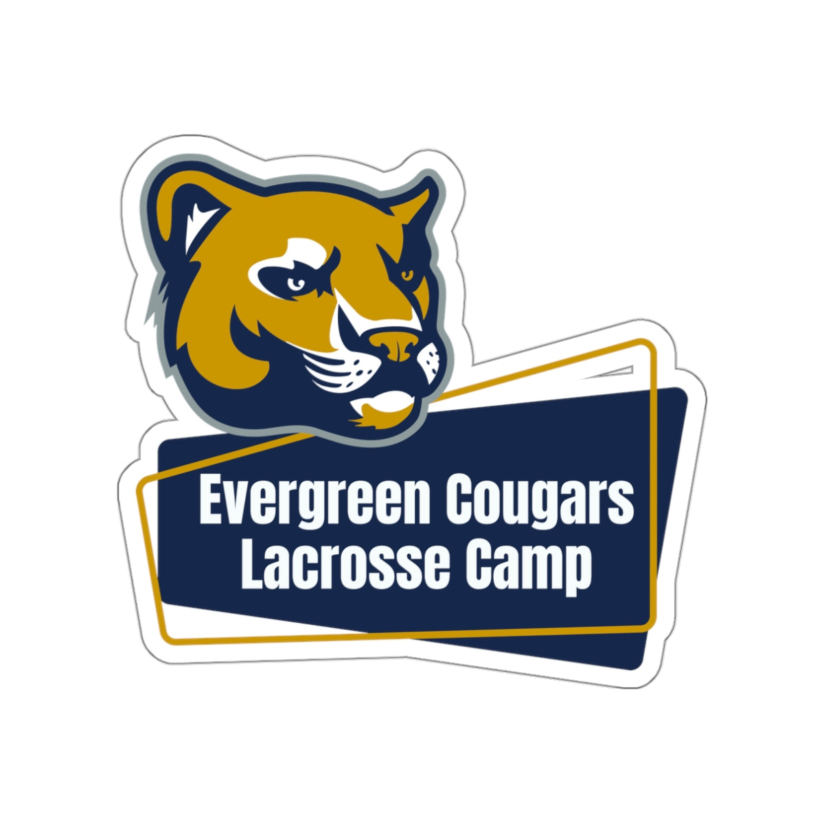 Evergreen Lacrosse Die-Cut Sticker