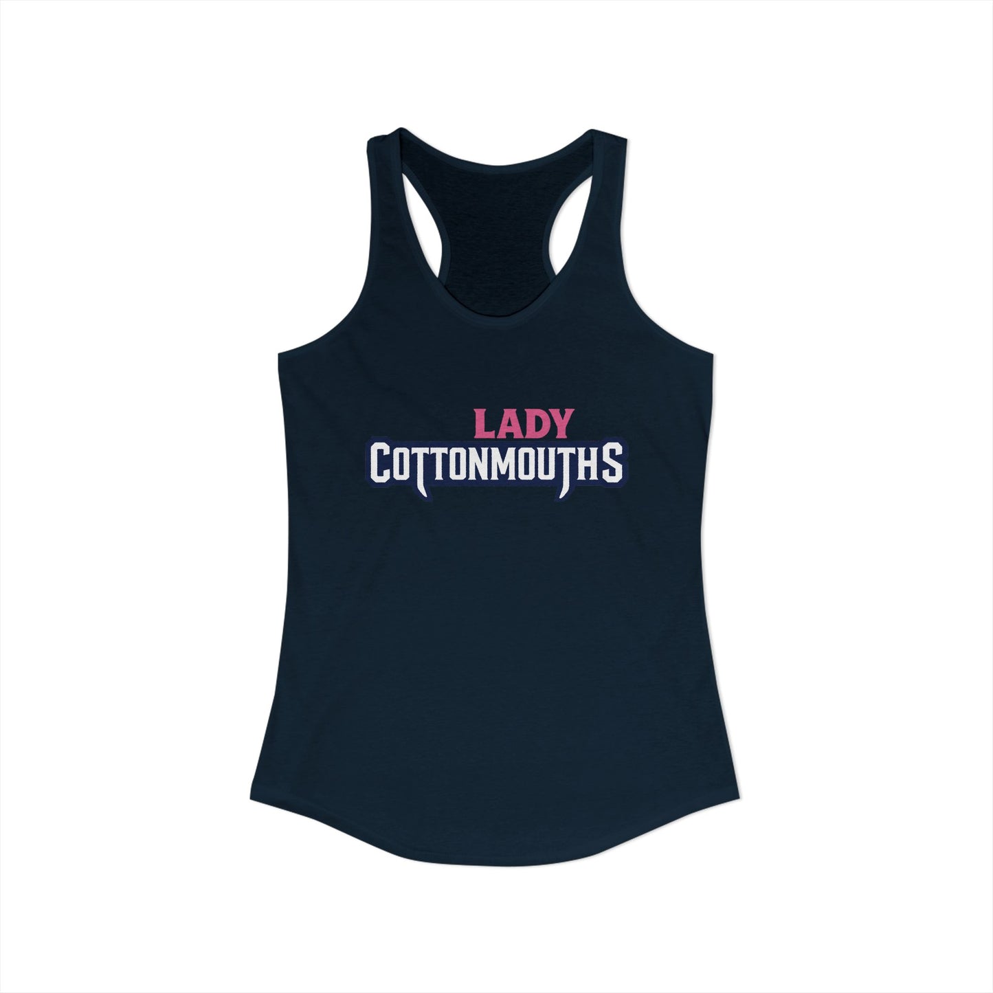 Women's Lady Cottonmouths 12U Next Level Racerback Tank
