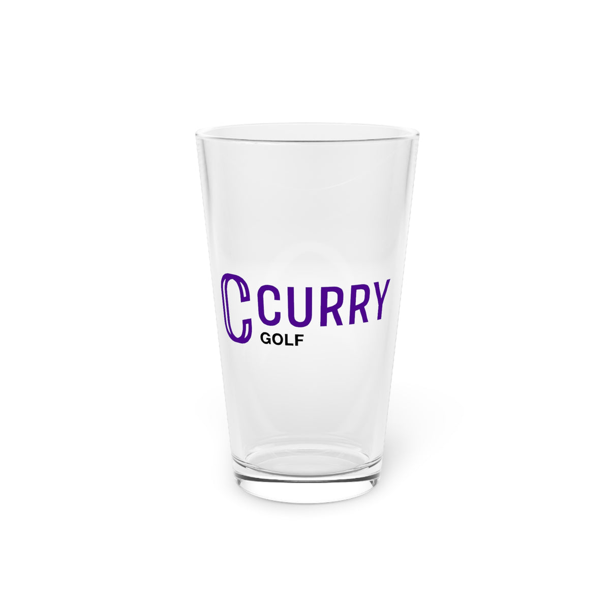 Curry College Golf  Pint Glass - 16oz