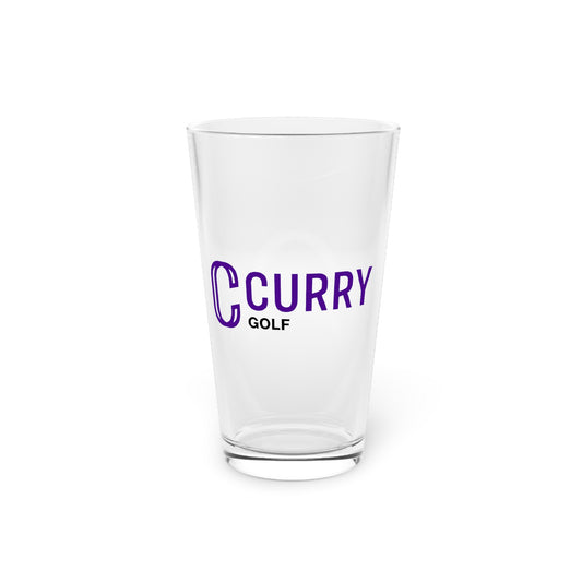 Curry College Golf  Pint Glass - 16oz