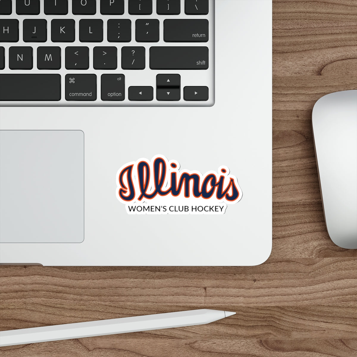 Illinois Women's Hockey Die-Cut Sticker