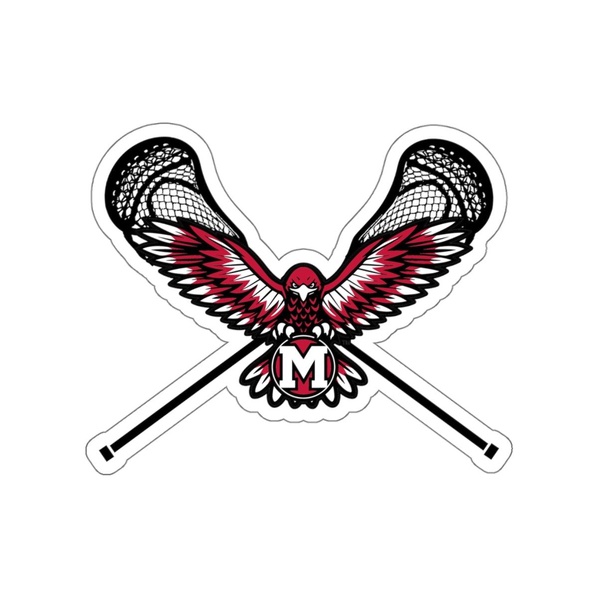 Montrose Lacrosse Die-Cut Sticker
